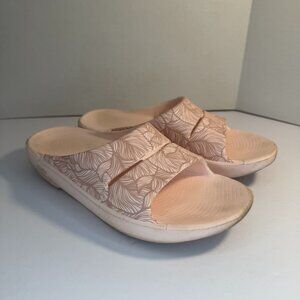 Oofos Ooahh Slide Sandals Recovery in Blush Athena Pink Women's Size 9